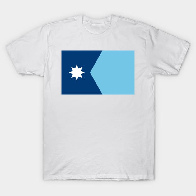 New Minnesota Flag Horizontal T-Shirt by MatchbookGraphics